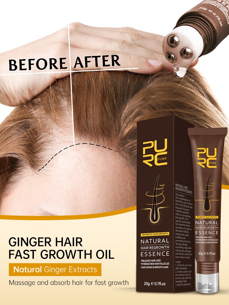 Promote Healthy Hair Growth with PURC 8PCS Hair Growth Products - Charm Trove